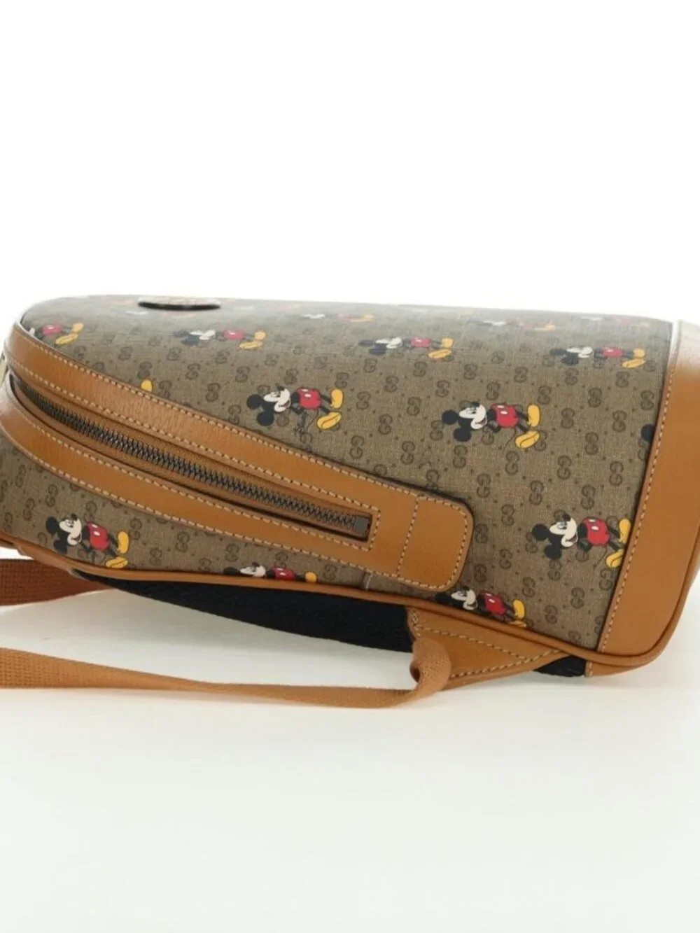 GUCCI Micro GG Supreme Disney Backpack PVC Beige Gold 552884 Auth YKZ1317M